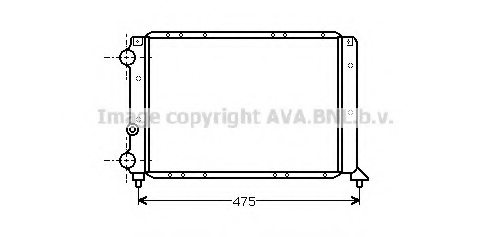 PRASCO LC2028 Radiator, engine cooling